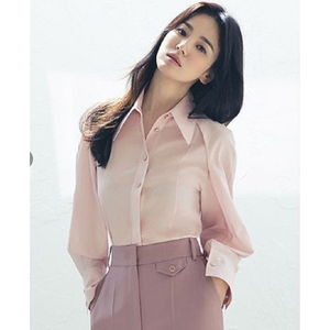 大韩泡泡糖 michaa 韩国代购 2021秋 宋慧乔 衬衫 mil8-wbl-400