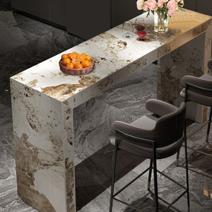 吧台餐桌一体家用美式