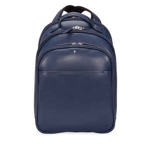 montblanc万宝龙真皮靛蓝色小号双肩背包sartorial 115629