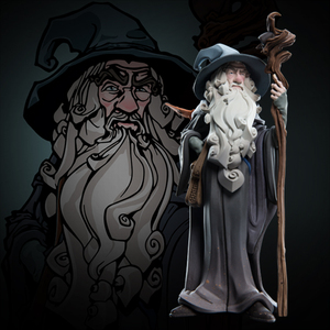 weta指环王周边魔戒甘道夫手办模型影视公仔雕像q版mini epics