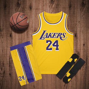 科比24号球衣湖人队紫金黑8号詹姆斯23号比赛球服定制篮球服套装