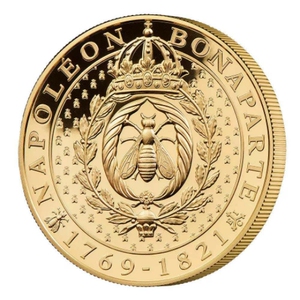 【海宁潮期货】圣赫勒拿2021年拿破仑勋章上的蜜蜂1盎司精制金币