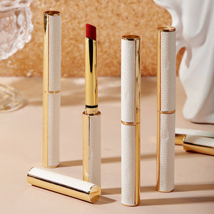 小细管口红小羊皮雾面滋润防水显白易上色烂番茄正红色唇釉彩妆