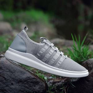 夏天初中学生网格网状网布透气网鞋男带眼网孔透风热天休闲运动鞋