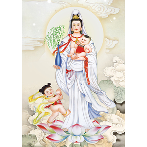 圆钻石画十二老母十字绣西天观音无生泰山奶奶送子娘娘人物0人付款