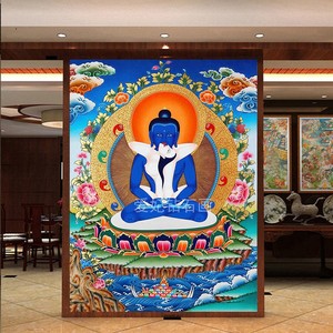 新款5d魔方钻石画佛像十字绣唐卡普贤王如来密宗双身相欢喜佛人物