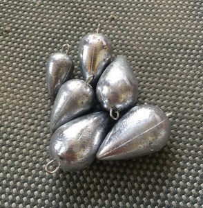 甲鱼枪砣水滴铅坠鸡心坠打鳖圆形坨串钩甲鱼坠锚鱼坠铅坠海竿