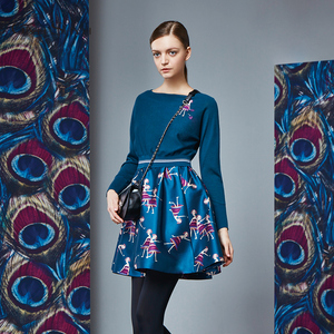 00张瑶珠淘宝巨式国际2019冬季女装新品正品l5600103针织连衣裙3580