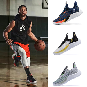 库里9官方旗舰店鸳鸯樱花粉全明星球鞋curry九山野百搭时尚篮球鞋