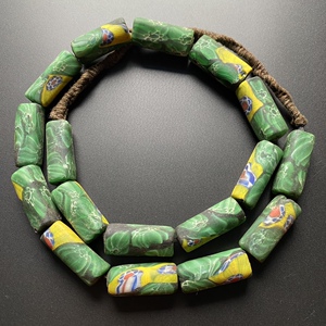 尼泊尔楼兰文化西亚琉璃珠子项链纯手工琉璃手链配珠雪弗兰古珠u