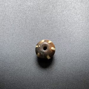 尼泊尔木化石天珠树化玉玛瑙邦迪克木珠西藏佛珠隔珠喜马拉雅