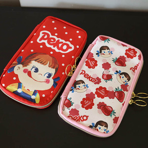 日本可爱卡通不二家牛奶妹大容量笔袋小女孩学生多功能文具盒收纳