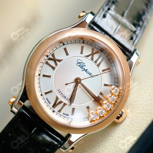 【 ccr 】萧邦chopard 快乐钻石 278573-6001 玫瑰间金5颗钻 30mm