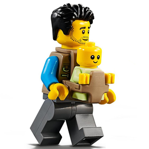 乐高lego 城市系列 人仔 cty919 奶爸 含婴儿 背带 60202