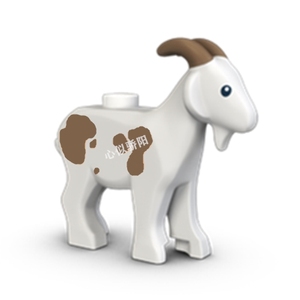 乐高lego 奇幻城堡 小动物 山羊 95341pb01 出自 7189 原封