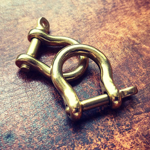 纯黄铜马蹄扣 插销d环u型可拆卸手工diy创意搭配复古车钥匙扣挂件