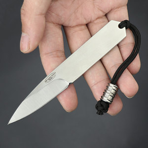 d2钢迷你快递开箱刀迷你随身袖珍小刀高硬度锋利抗锈不锈钢小直刀