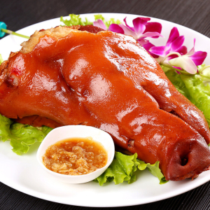 猪头肉猪脸肉半边半只酒店宴席预制菜冷冻半成品私房菜鸿运当头蒸