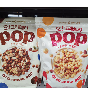 韩国直邮market o好丽友麦片370g袋新款巧克力蔓越莓杏仁