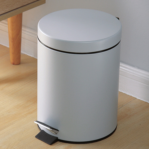 90橙梦淘宝家用欧式缓降静音不锈钢垃圾桶卫生间厨房家居脚踏式纸篓