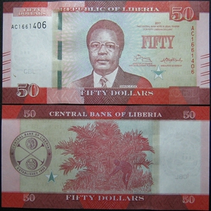 jy02934710淘宝非洲-全新unc利比里亚纸币世界外国钱币收藏2017年