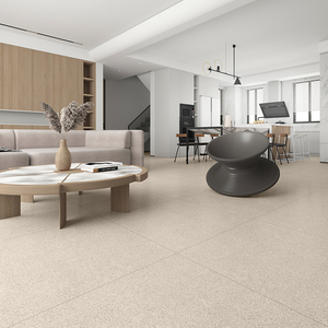 侘寂风日式微水泥瓷砖800磨砂客厅地板砖防滑耐磨灰黄色仿古砖