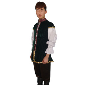 欧式中世纪男士服装文艺复兴时期青年侍者水手舞台剧演出服装出租