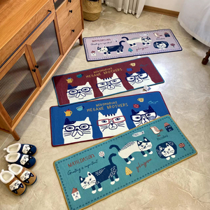 防滑吸油吸水地垫 出口日本正品猫咪厨房地毯门厅脚垫加厚易清洗