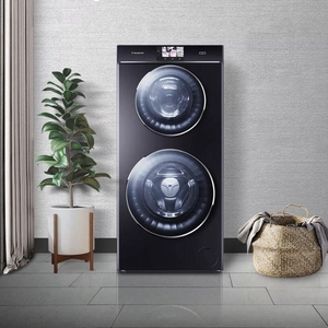 卡萨帝双子母云裳滚筒上下桶洗衣机c8 h12p3u1 hd14p6u1空气洗