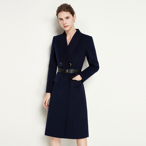 工作服职业毛呢外套女中长款ol迎宾礼仪商务会议接待正装呢子大衣