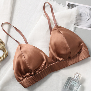 的秘密新款光面丝滑舒适聚拢蝴蝶结内衣文胸光滑缎面深v1人付款298