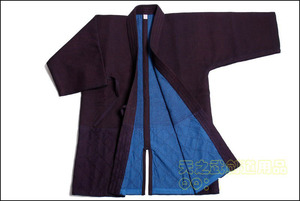 日本原单出口剑道服上衣1.0分正蓝染二重二剑手刺极上品 全手工