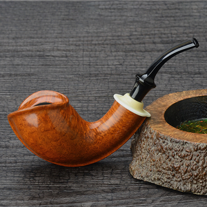 丹麦进口肯特kent rasmussen大师手工石楠木烟斗单蝴蝶光面k22061