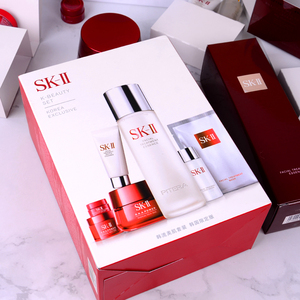 sk-ii skii sk2韩流美肌套盒 神仙水 大红面霜 面膜 八件套