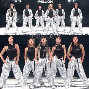 新款韩国女团同款爵士舞韩舞蹈打歌服嘻哈JAZZ表演出服街舞套装潮