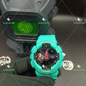卡西欧casio g-shock ga-110sgg-3apfs五虎将关羽国行头盔表盒版