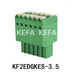 科发kefa双排免螺丝快速接线端子KF2EDGKES-3.5-2*2P~2*XXP订货