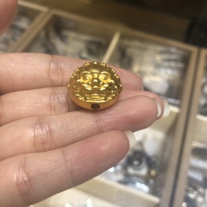大家坛珠宝古法金貔貅手串转运路路通手链diy黄金纯金配件足金999