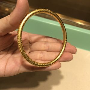 圆条金镯子