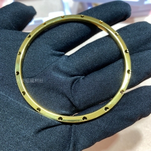 大家坛珠宝5g镜面工艺爱心筷子镯实心黄金手镯足金999