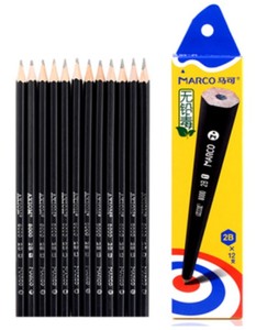 【实体老店】正品马可铅笔8000E-12CB 马可HB 2B铅笔橡皮头无铅毒
