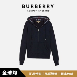 burberry/博柏利/巴宝莉 新款战马logo刺绣拉链连帽卫衣男 外套女