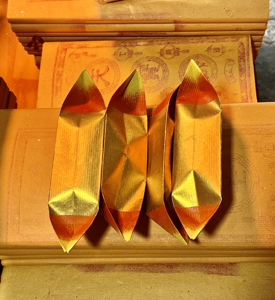 潮汕汕尾香烛用品金元宝真锡箔纸大金老金元宝手工折好预订23*23