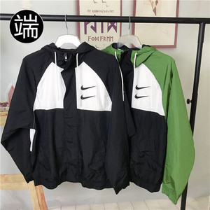 nike耐克 swoosh 男子双钩大logo连帽运动外套风衣 dd1089 dj9647