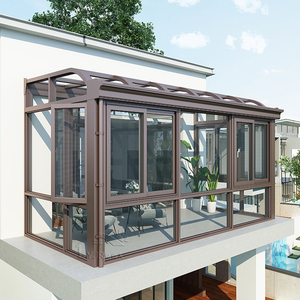 封阳台阳光房铝合金钢化夹胶玻璃屋顶断桥铝门窗遮雨棚钢结构定制