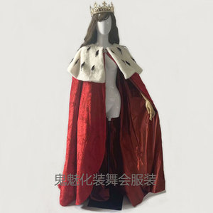 国王披风 国王斗篷王后披风宫廷复古 维多利亚  复古国王斗蓬