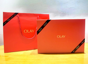 olay空礼盒玉兰油中号礼盒包装盒礼品袋送礼品礼物手提袋包装袋