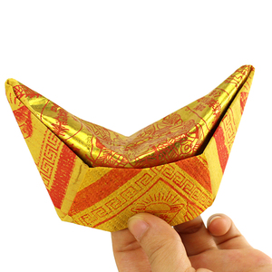 五路元宝黄纸锡箔纸折叠纸一包30张