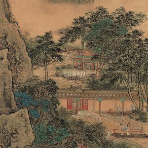 阿房宫图字画国画
