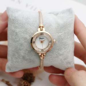 正品yaqin雅琴手表女小表盘水晶&之恋手镯手链表防水石英女表7334